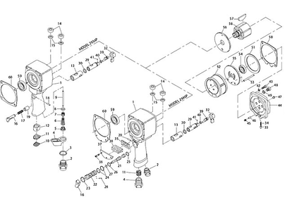 Part Location Diagram of 107-73A Ingersoll Rand Side Spade Handle Nut